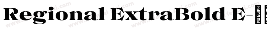 Regional ExtraBold E字体转换
